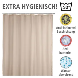 Wenko Duschvorhang Uni 180 x 200 cm beige