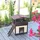 Kerbl Katzenhaus 4-Seasons Deluxe beheizbar 88x57x77 cm Dunkelbraun/Rot