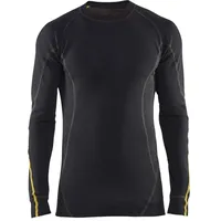 Blåkläder Blaklader 479410759900XXL Flammschutz Unterhemd, 78% Merinowolle, Schwarz, Größe XXL