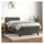 vidaXL Boxspringbett 90 x 200 cm Dunkelgrau