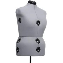 vidaXL Schneiderpuppe Verstellbar Weiblich Grau L 44-50