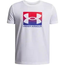 Under Armour BOXED SPORTS T-Shirt Jungen, 100 - white/royal XL (160-170 cm)