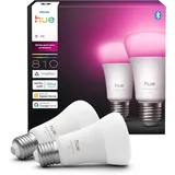 Philips Hue White & Color Ambiance E27 LED Glühbirne, 810Lm, 16 Mio. Farben, Dim