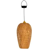 Pauleen Solarleuchte Kunststoff/Metall/Rattan 22 cm Ø, 75,2 cm H, 1 Stk., beige