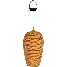 Pauleen Solarleuchte Kunststoff/Metall/Rattan 22 cm Ø, 75,2 cm H, 1 Stk., beige