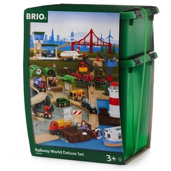BRIO® Spielzeugeisenbahn-Set Brio World Eisenbahn Set Großes Premium Set in Kunststoffbox 106 Teile 33766