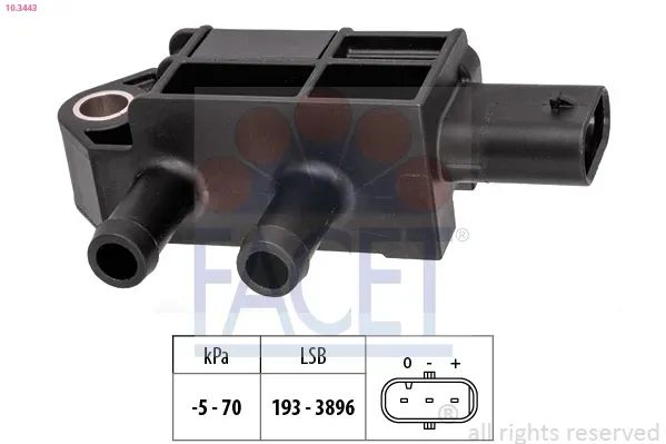 FACET Sensor, Abgasdruck 103443 für Mercedes