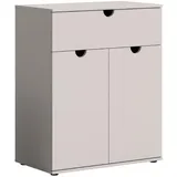 xonox.home Xonox Schuhschrank, Grau, 80x95x40 cm, Garderobe, Schuhaufbewahrung, Schuhschränke