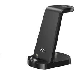 XO 3in1 Ladeständer WX035 mit iPhone-Anschluss 15W schwarz
