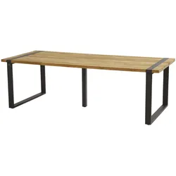 4Seasons Taste Alto Gartentisch Aluminium/Teak 180 - 240x100 cm