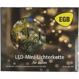 EGB Mini-Lichterkette LED 12 m Weiß