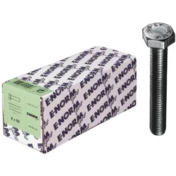 E-NORMpro Sechskantschrauben DIN 933 Edelstahl A2 M12x40 HP (Inh. 50 Stück)