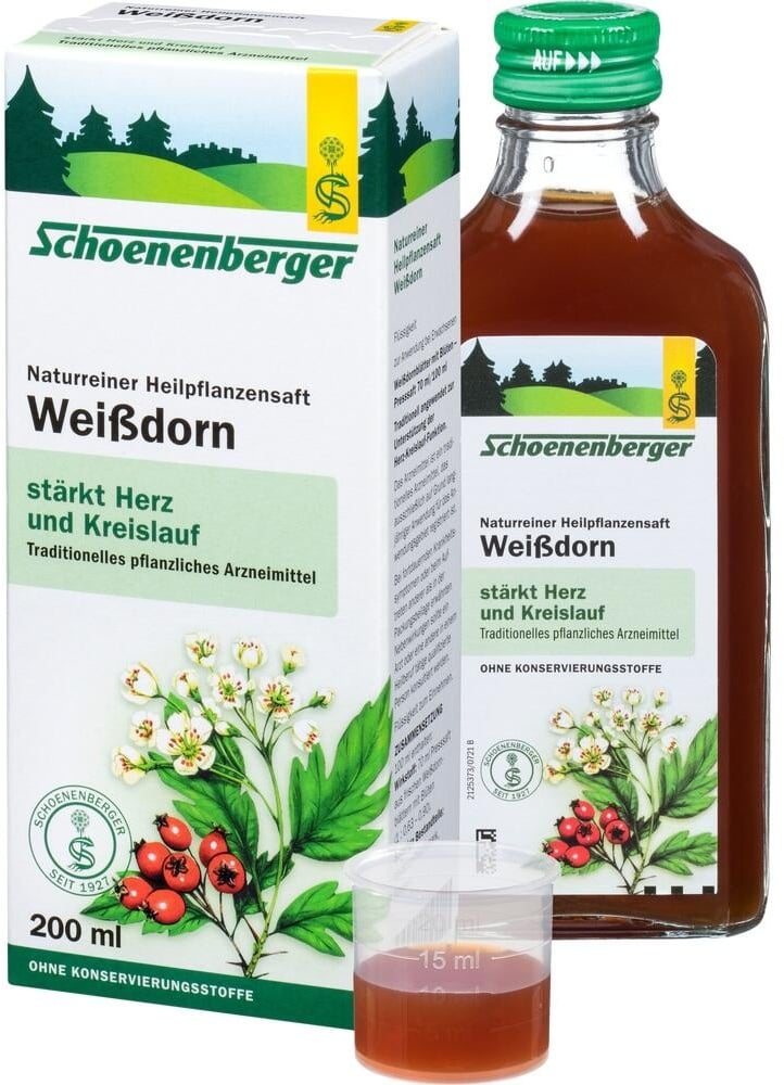 Weissdornsaft Schoenenberger 200 ML