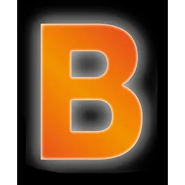 CONACORD Klebebuchstabe B Reflektierend 8 cm Orange
