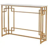 Costway Konsolentisch 110x30x81 cm gold