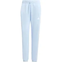 adidas Essentials 3-Streifen French Terry Cuffed Jogginghose glow blue/white XXS