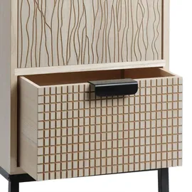 Mobili Rebecca Nachtschrank Rebecca 25 x 30 x 59 cm Schwarz/Braun