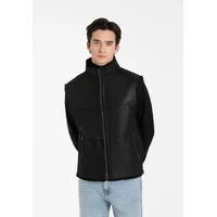 Werner Christ Horse Lederweste Humphrey aus echtem Lammfell schwarz 58