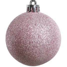 Trendline Weihnachtskugeln bruchfest, langlebig Ø 6 cm rosa 25 Stück