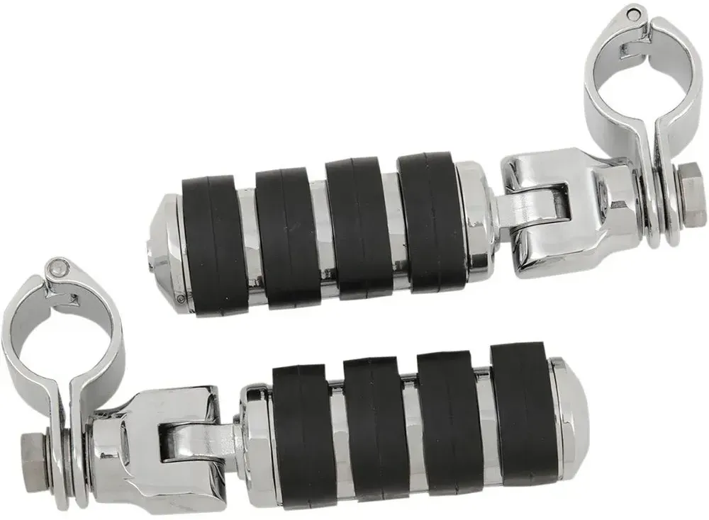 Kuryakyn Iso 8033 Fußrasten - Silver / Black - One Size
