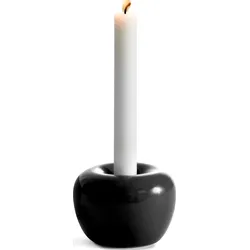 Apple Kerzenständer mittel schwarz glänzend