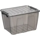 Plast Team Aufbewahrungsbox Home Box 15 Liter grau-transparent