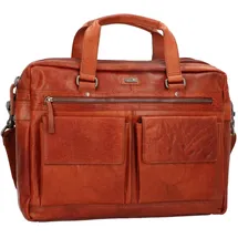 Spikes & Sparrow Aktentasche Leder 41 cm Laptopfach braun