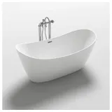 Home Deluxe Ovalo freistehende Badewanne 170 x 80 cm (inkl. Zubehör)