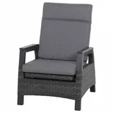 Siena Garden Solea Loungesessel grau inkl. Polster