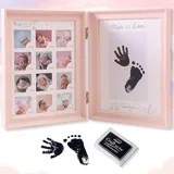 luxuskollektion Hand Fuß Abdruck Baby Fotoalbum Rosa Fotorahmen