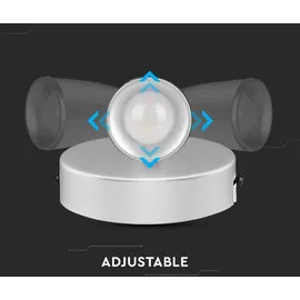 V-Tac LED-Wandleuchten mit einem Kopf - IP20 - Weiß - 4.5W - 420 Lumen - 3000K