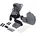 Mika Plus Buggy 0-48 22kg mit UPF50 3-stufige Verstellung des Elterngriffs Grey Stone Grau