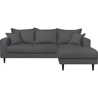 Home Affaire Ecksofa »VEYRAS L-Form«, hoher Sitzkomfort, incl. 2 Zierkissen mit Keder, B/T/H: 230/150/76 cm