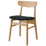 Hammel Furniture Esszimmerstuhl Findahl by Hammel Mosbøl, Massivholz, gepolsterte Sitzfläche, versch. Farbvarianten grau