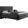 Home Affaire Boxspringbett HOME AFFAIRE "Neon", grau (anthrazit), B:118cm L:210cm, Strukturstoff-Bezug (100% Polyester), Komplettbetten, Boxspringbett, in 3 Matratzenarten, feine Steppung im Kopfteil, 2 Härtegrade