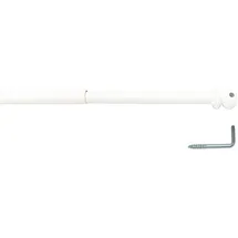 INDEKO Scheibenstange INDEKO Gr. 4, weiß, L:200cm, Metall, Gardinenstangen