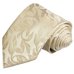Paul Malone Krawatte Herren Hochzeitskrawatte floral – Mikrofaser – Bräutigam Breit (8cm), cappuccino braun V42 braun normal – 8 cm x 150 cm