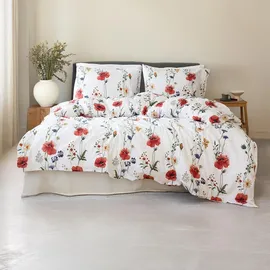 Traumschlaf Livada kariert Rot 155 x 220 cm + 80 x 80 cm
