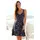 vivance by lascana Jerseykleid Druck Schwarz/Rosa 34