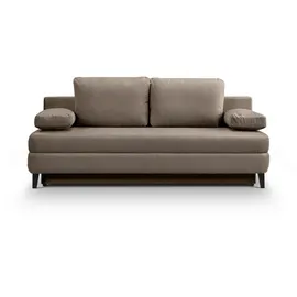 xonox xonox.home Schlafsofa, 2,5 Sitzer aus Cord in braun-beige inkl. Zierkissen 200x91x100cm beige|braun