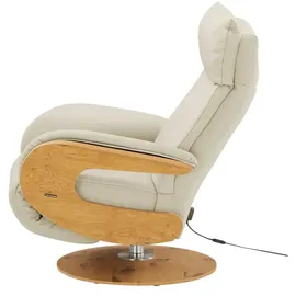 HIMOLLA Relaxsessel 7818 Leder 75 x 108 x 84 cm Weiß elektrisch