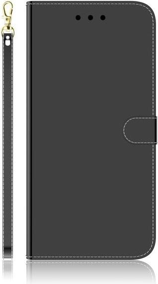 MU Style Mirror Surface Bookcover Series (Xiaomi Mi 10, Xiaomi Mi 10 Pro), Smartphone Hülle, Schwarz