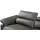vente-unique Relaxsofa Ecksofa Leder elektrisch - Ecke Rechts - Anthrazit - PASCALINE