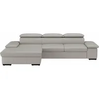 sit&more Ecksofa »Alcudia L-Form«, wahlweise mit Bettfunktion grau