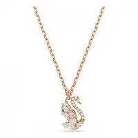 Swarovski Swan Anhänger Weiß Roségold-Legierungsschicht