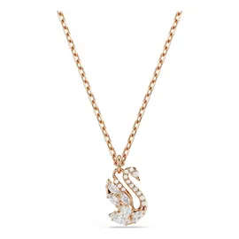 Swarovski Swan Anhänger Weiß Roségold-Legierungsschicht