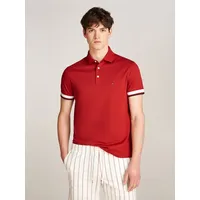 Tommy Hilfiger Poloshirt »INTERLOCK SLEEVE DETAIL REG POLO«, rot