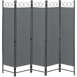 [en.casa] Sichtschutz Dunkelgrau