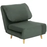 Homcom 2-in-1 Schlafsofa Schlafsessel Klappmatratze Gästebett Klappbett Grün