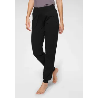 Ocean Sportswear Yogahose OCEAN SPORTSWEAR "Soulwear - Yoga & Relax Pants - Loose Fit", Damen, Gr. 40, N-Gr, schwarz, Obermaterial: 56% Baumwolle, 38% Viskose, 6% Elasthan, bequem lang, Hosen Yogahose, Seitliche Eingrifftaschen und Bündchen für bequemen Sitz